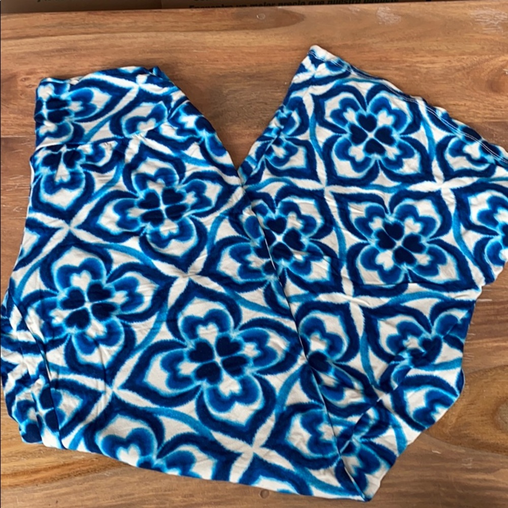 Lucky Brand Blue Floral hippie Lounge Pants